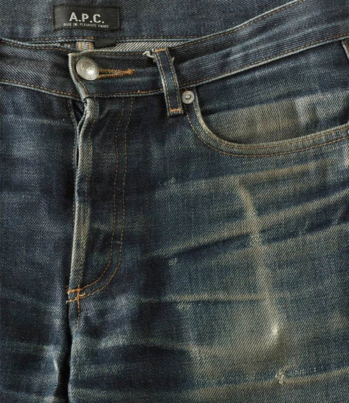 Butler Material Example, Pair 2, front pocket distressed