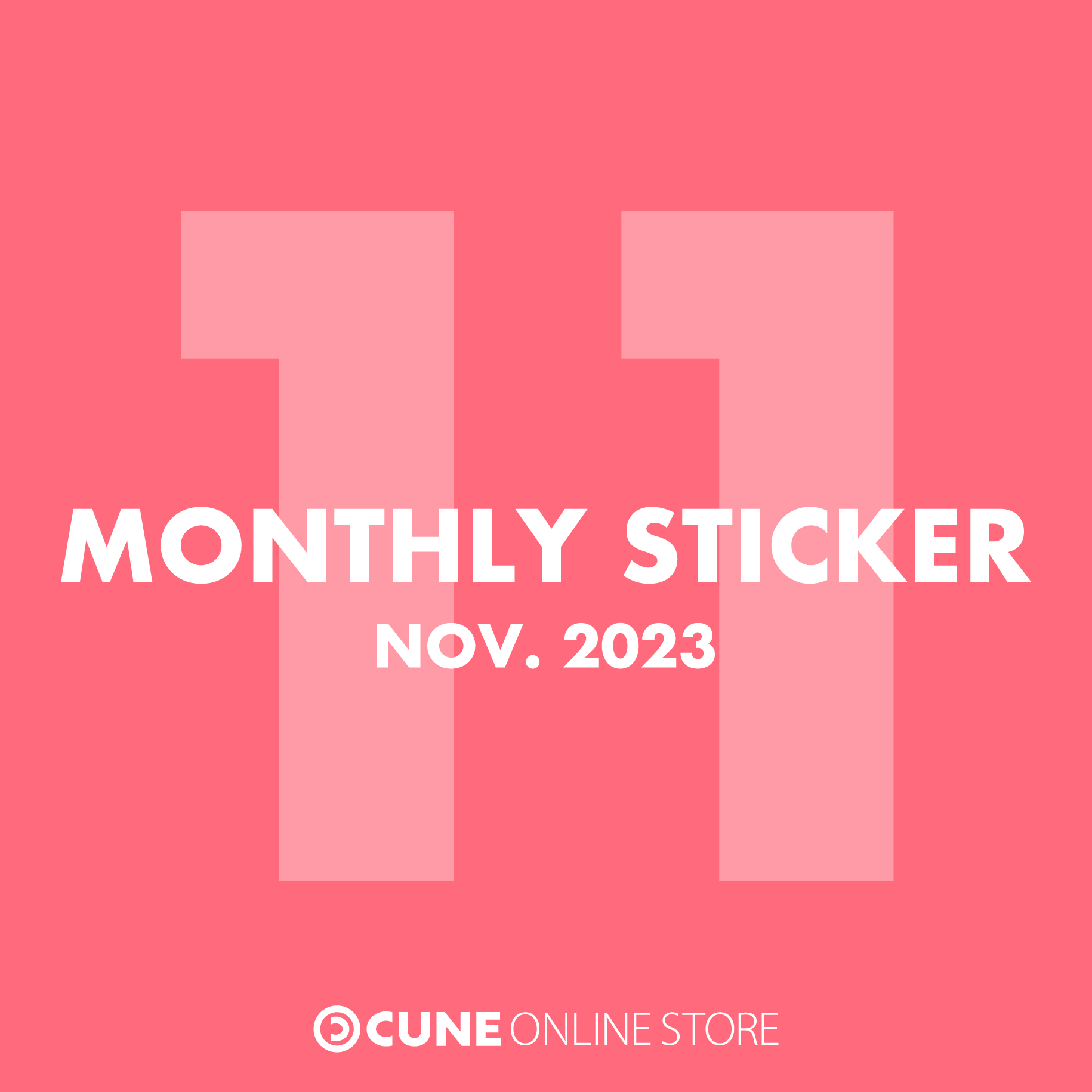 CUNE MONTHLY STICKER NOV 2023
