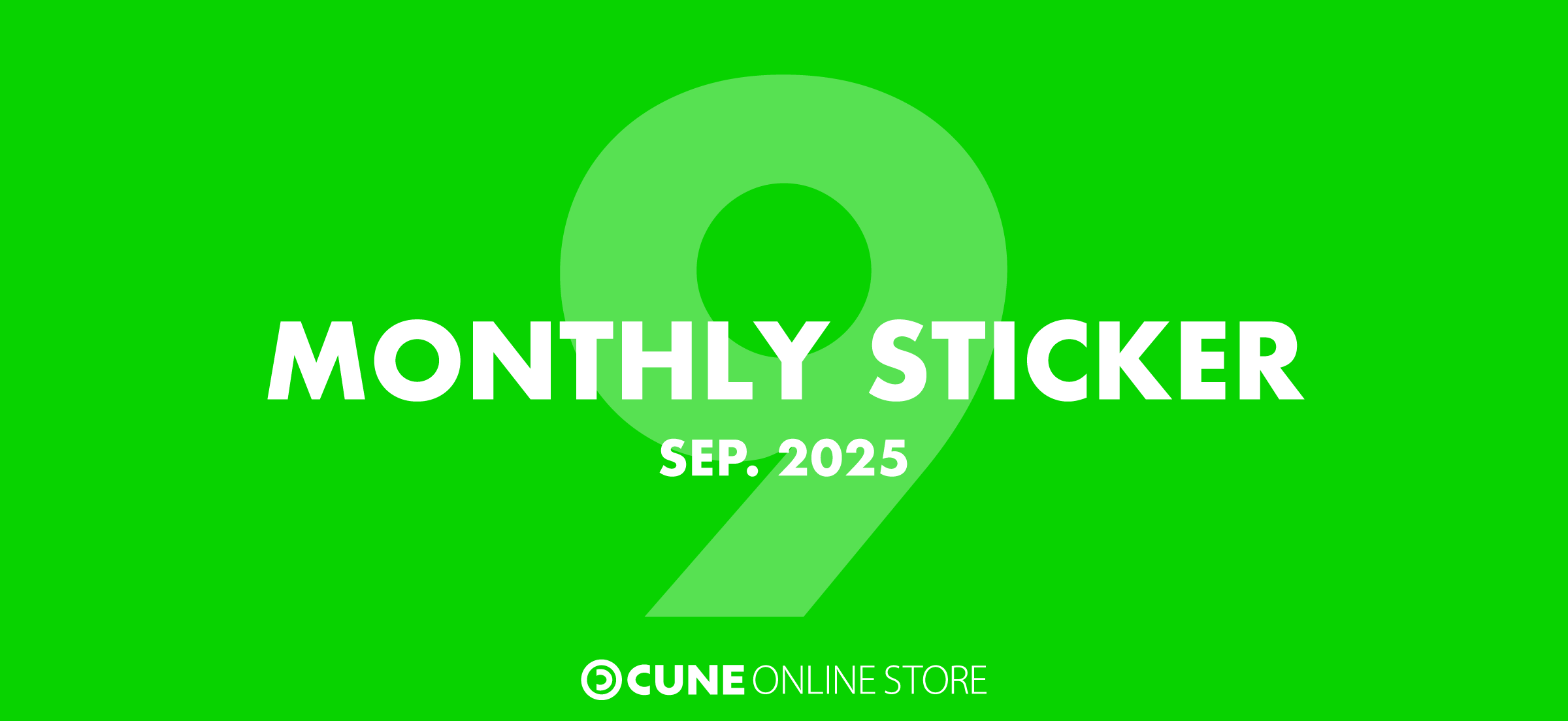 CUNE MONTHLY STICKER SEP 2025