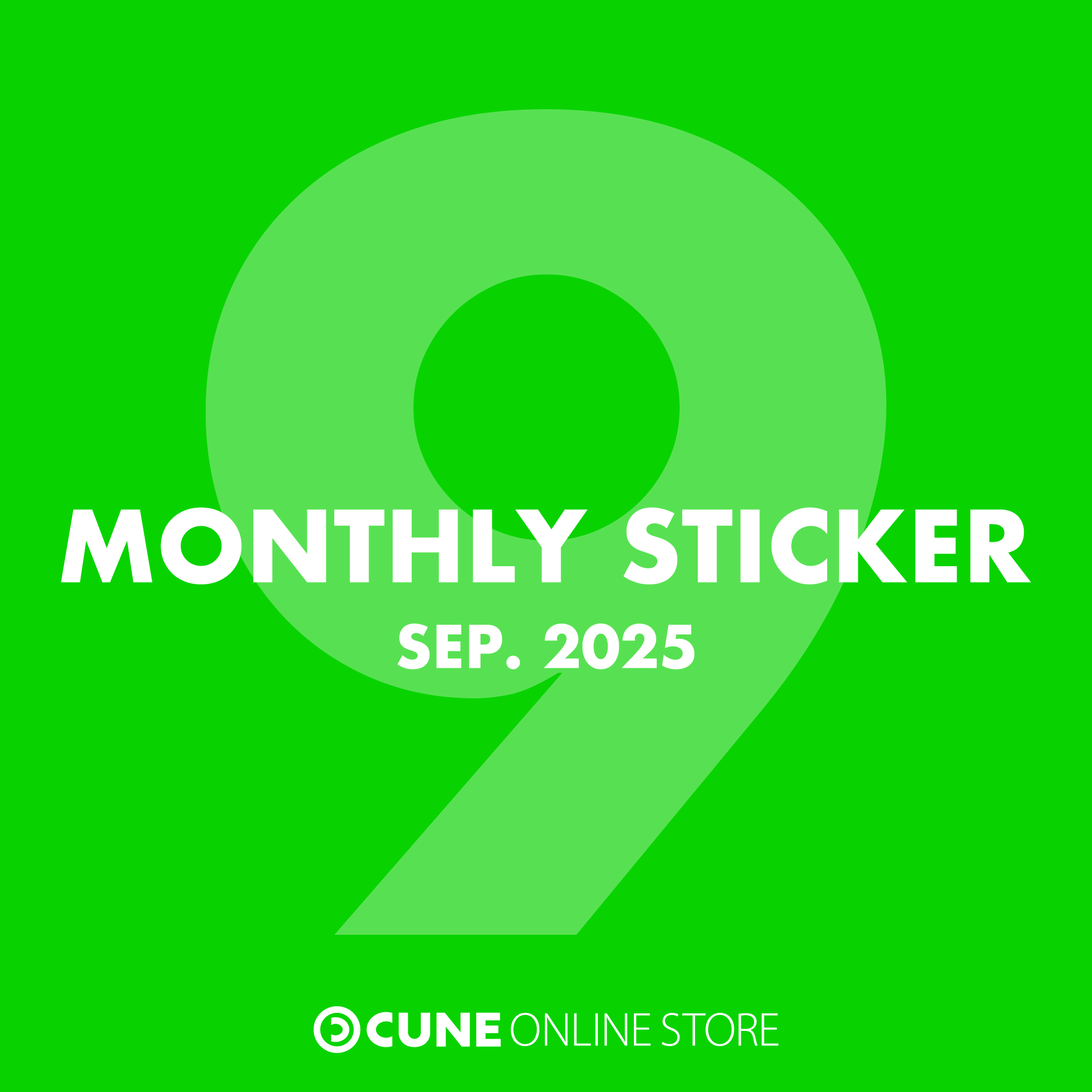 CUNE MONTHLY STICKER SEP 2025