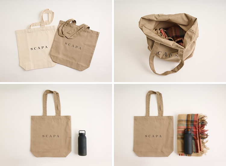 ロゴ入りトートバッグの画像