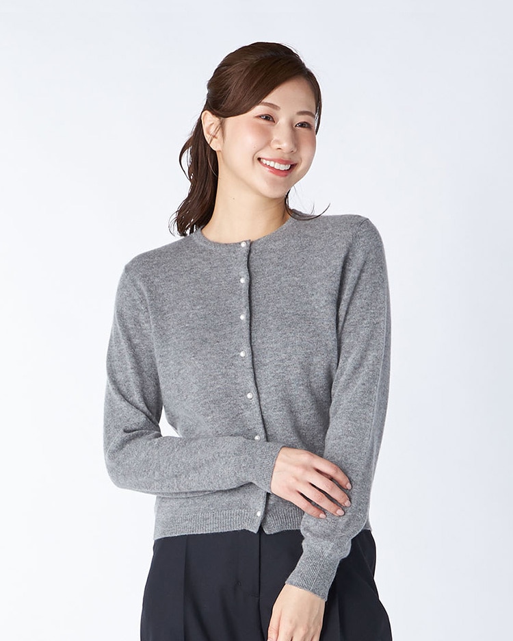 ウールカシミヤニットカーディガン