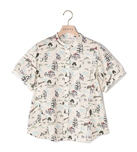 Liberty Printポロチームブラウス
