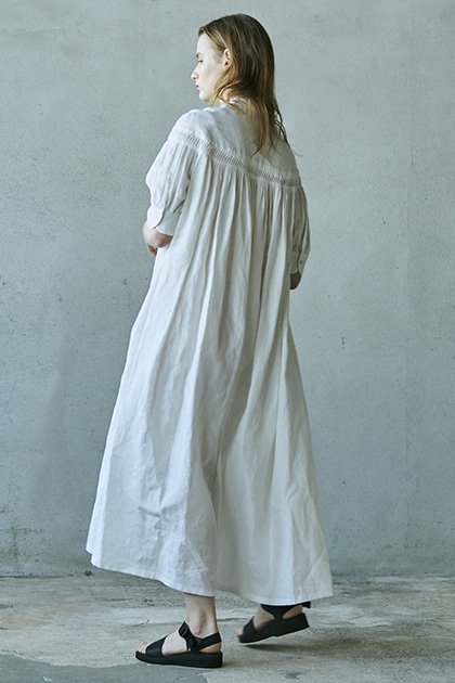 お買得！】 Scye LINEN PIN TUCK DRESS サイ リネンピンタックドレス