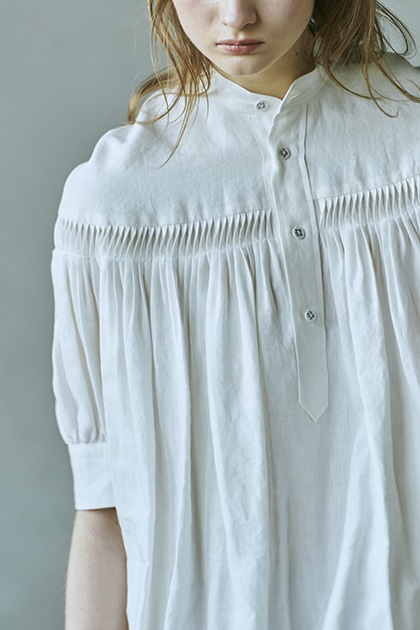 Scye - LINEN PIN TUCK DRESS