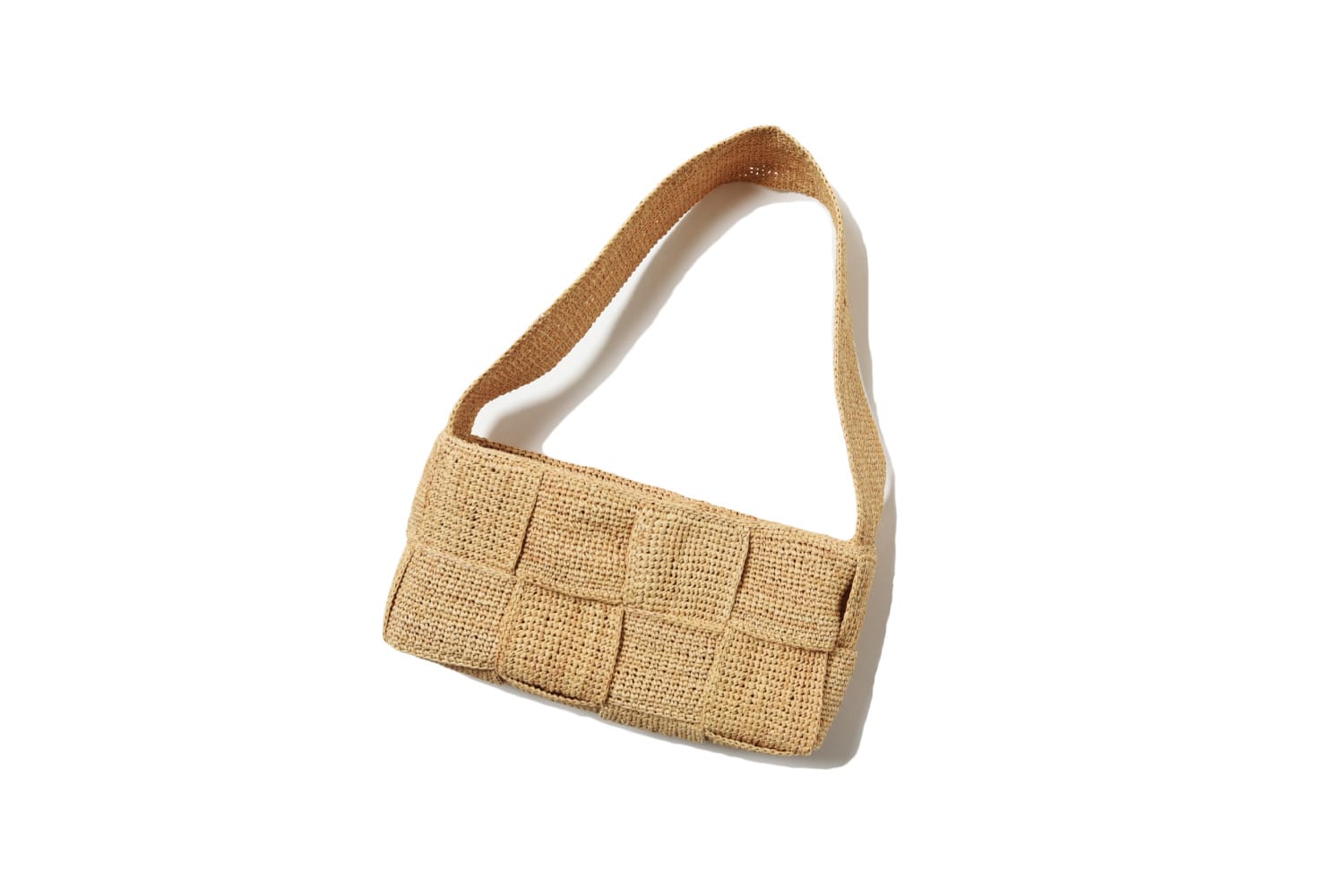 今日もビショップ　sophie digard　RAFFIA SQUARE HANDBAG