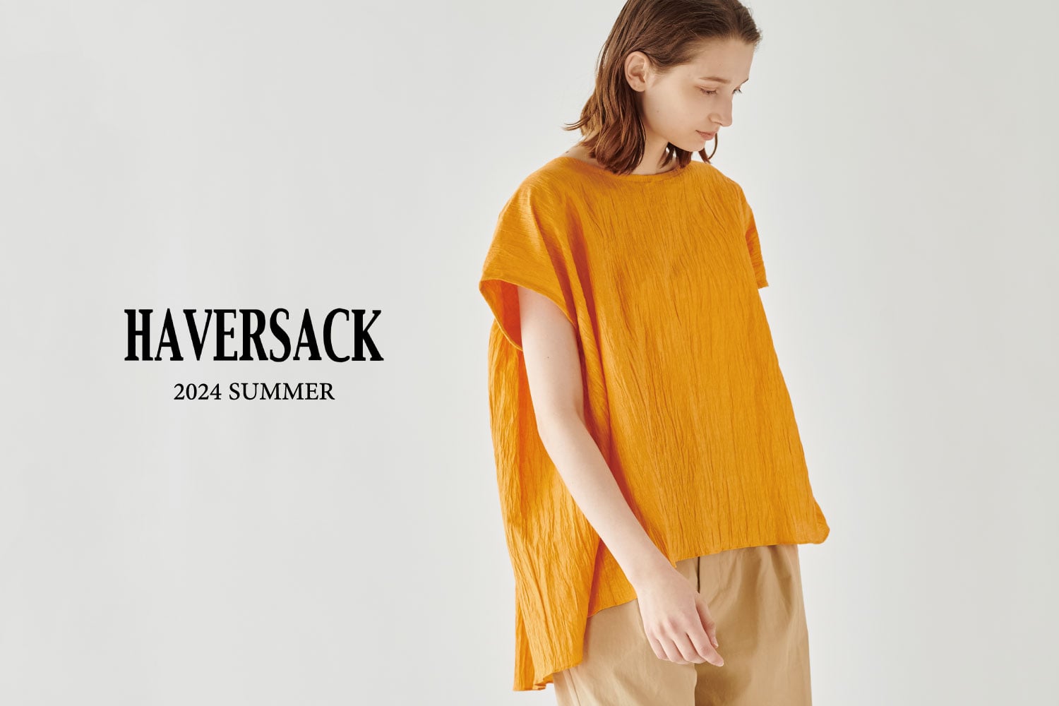 HAVERSACK | 〈別注〉バックギャザーフレンチスリーブシャツ WOMEN