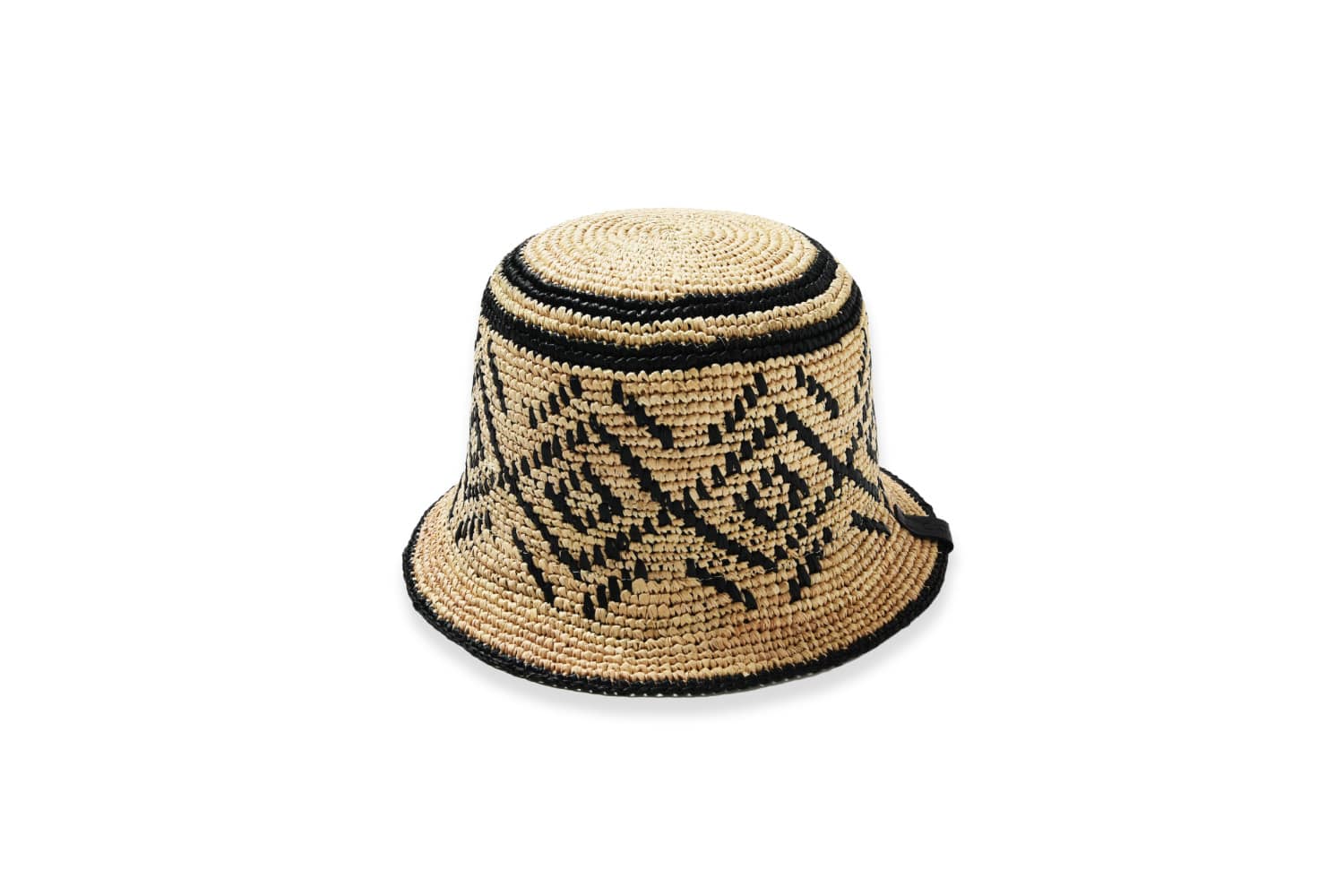 今日もビショップ　CATARZI1910　ETHNIC MOTIF RAFFIA HAT