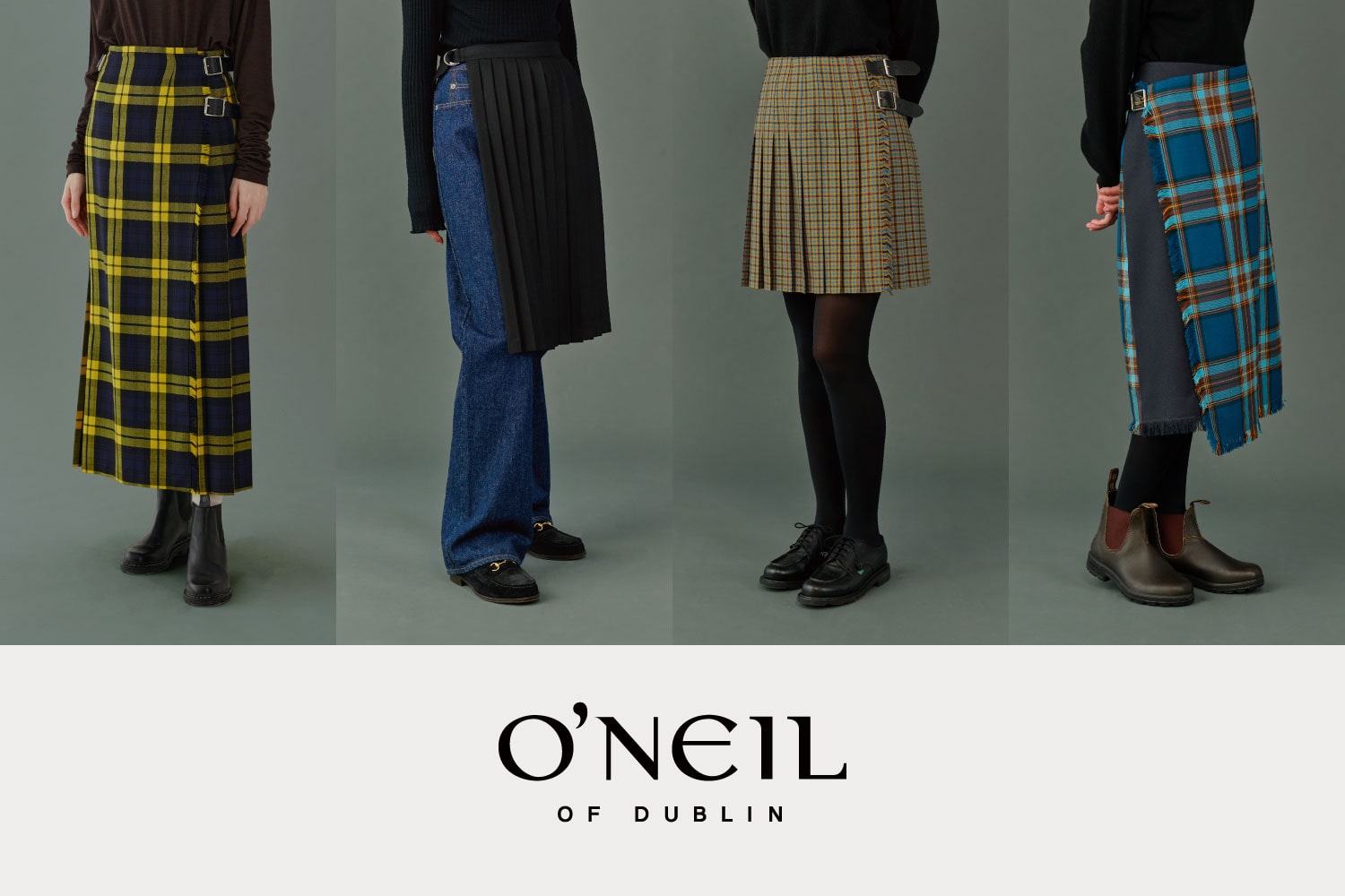 O'NEIL OF DUBLIN - 24AW KILT SKIRT