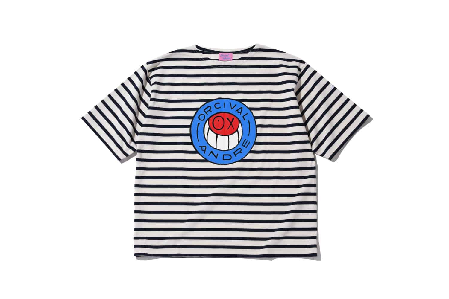 今日もビショップ ORCIVAL x ANDRE ANDRE BOAT NECK PRINT T-SHIRT