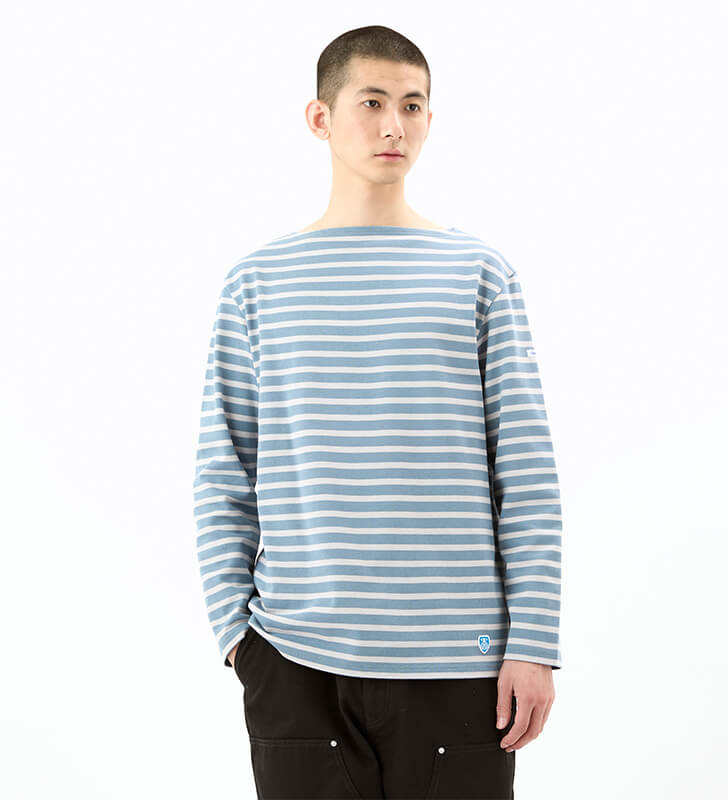 トップス French Naval Orcival Basque Shirt ORCIVAL - 24AW FRENCH BASQUE SHIRT