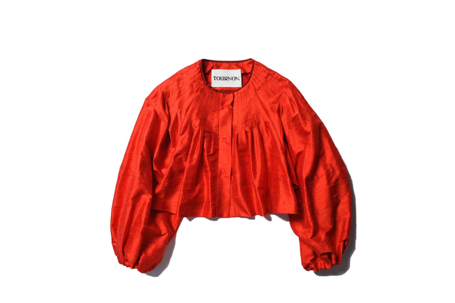 今日もビショップ　TOURNON.　HANDWOVEN SILK CROPPED JACKET