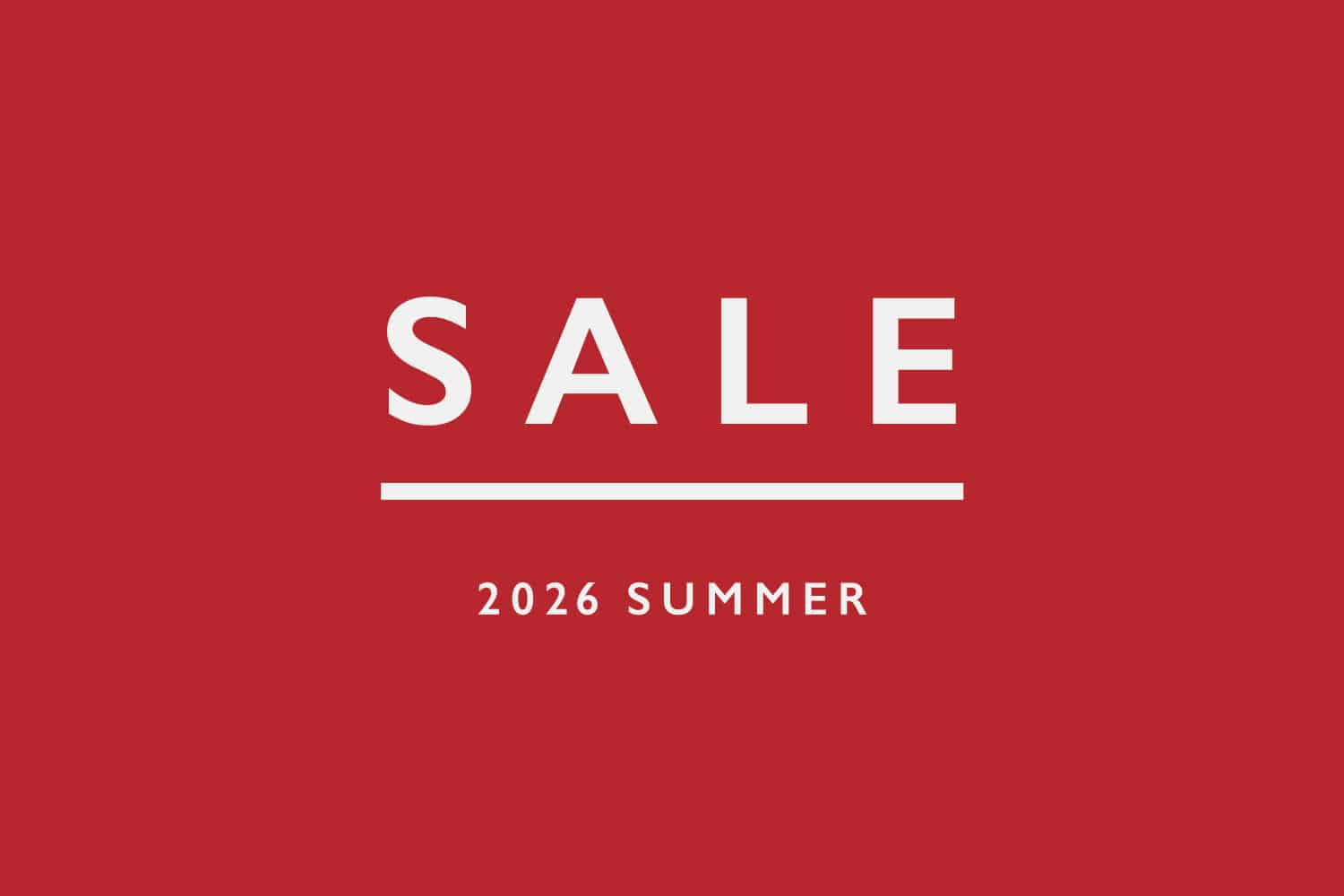 2026 SUMMER SALE