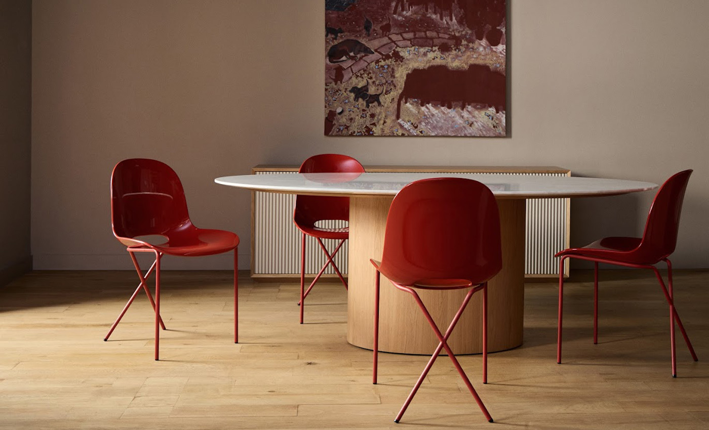 TCS ザ・コンランショップ オリジナル Closs Leg Side Chair Gross（クロスレッグ グロスチェア）