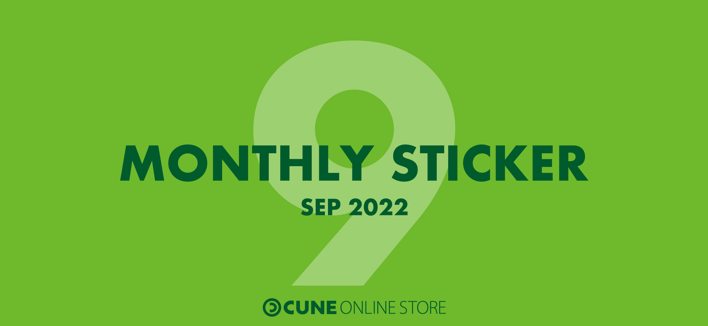 CUNE MONTHLY STICKER AUG 2022