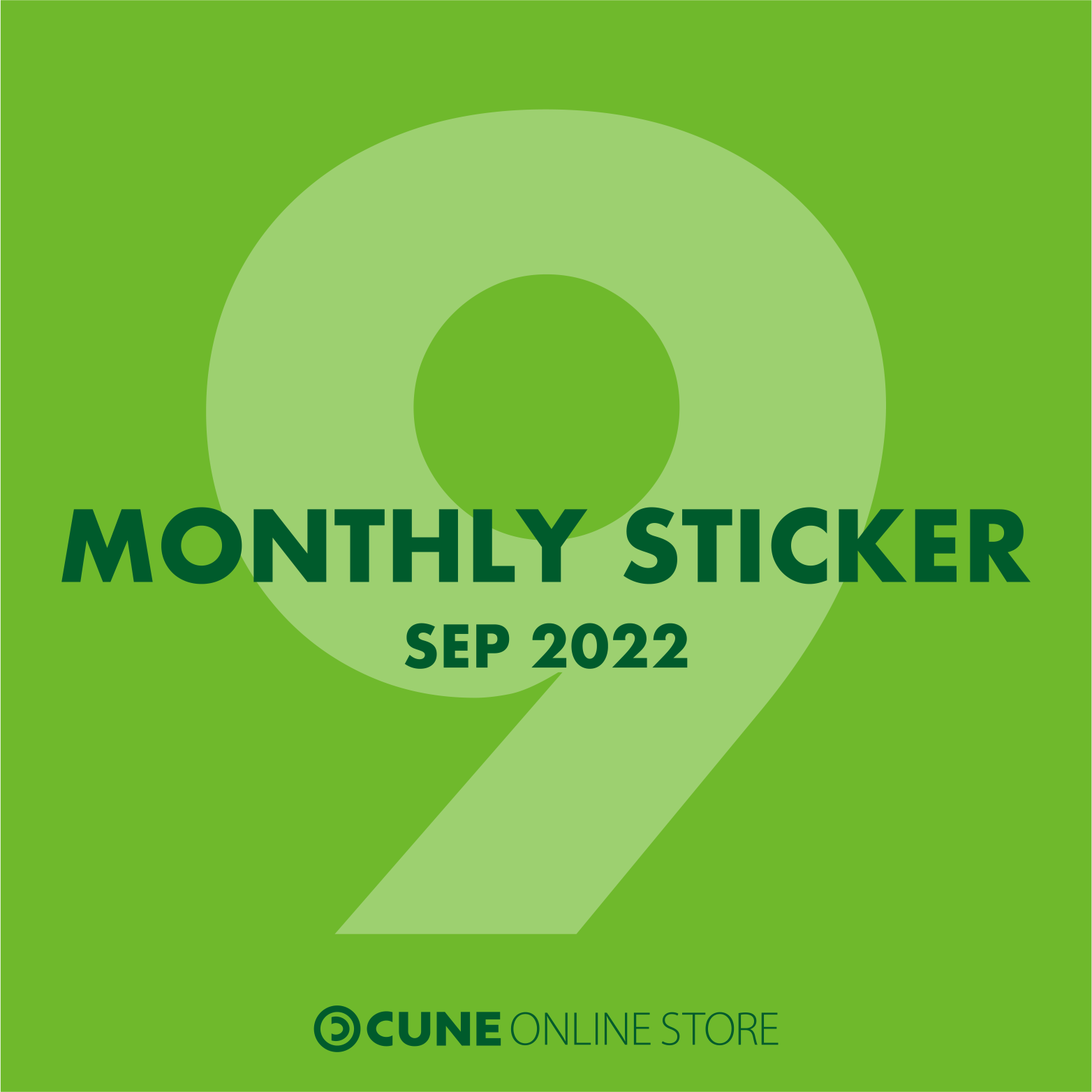 CUNE MONTHLY STICKER AUG 2022