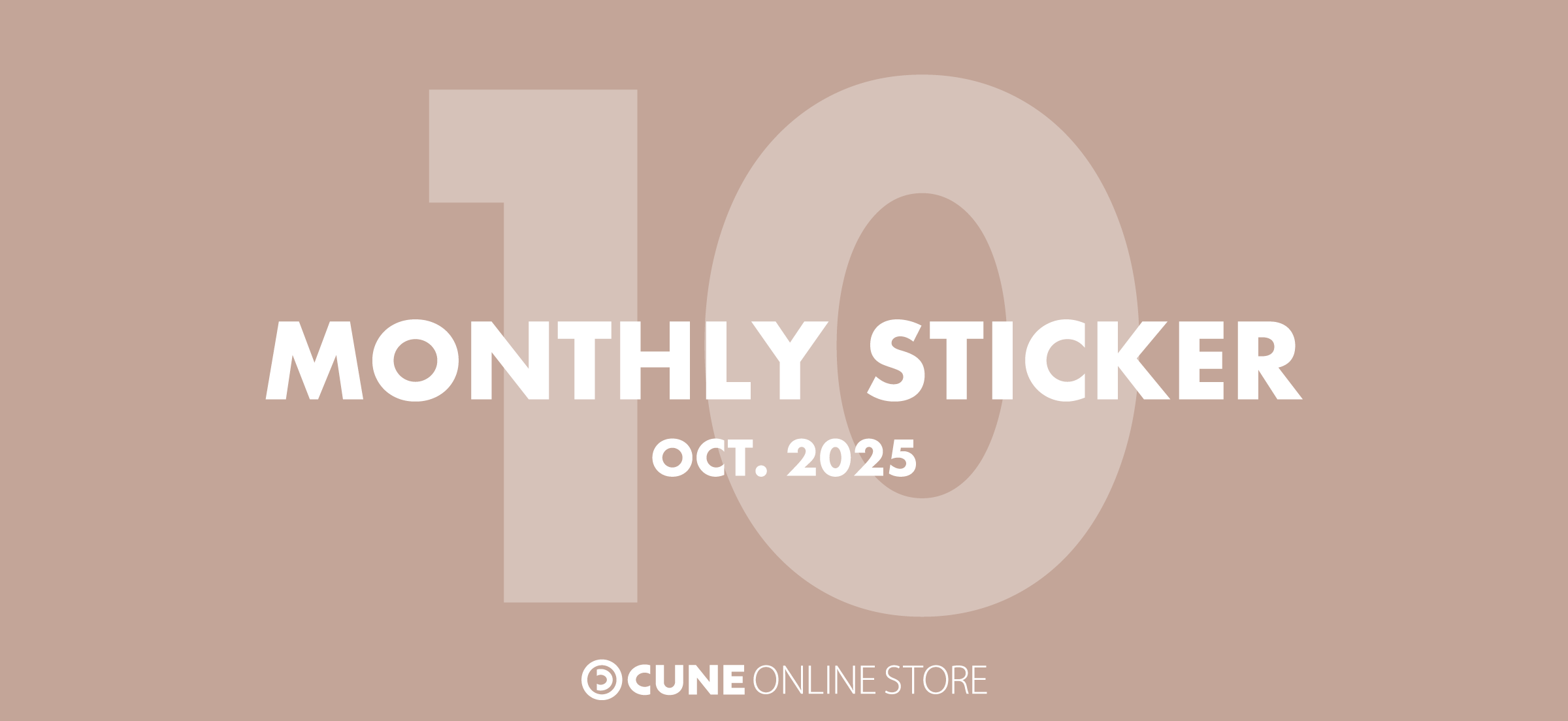 CUNE MONTHLY STICKER OCT 2025