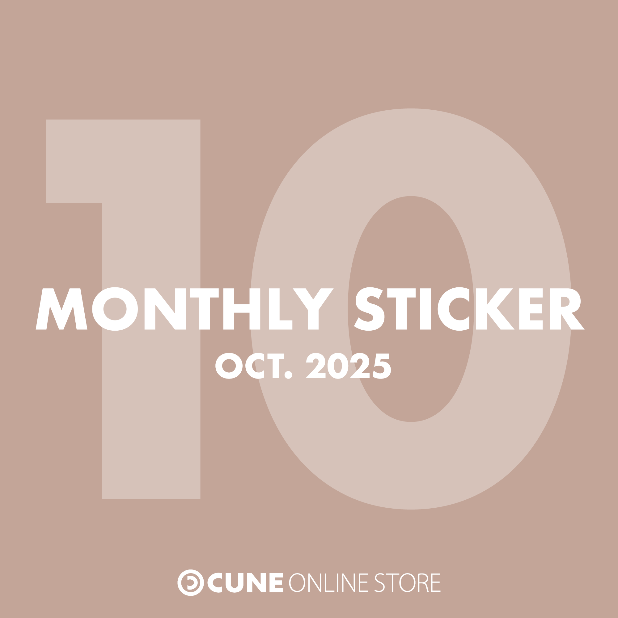 CUNE MONTHLY STICKER OCT 2025