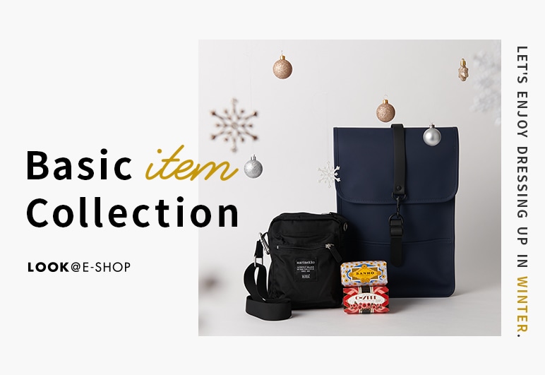 LOOK@E-SHOP Basic item Collection Let's enjoy dressing up in winter.