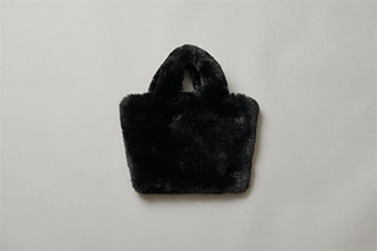 ECO-Fur Mini Bag ブラック