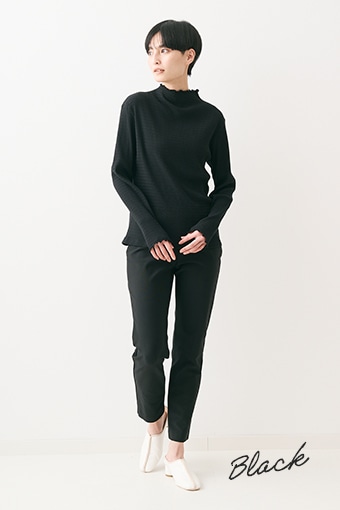 ナイロンストレッチ4ポケットパンツ Black