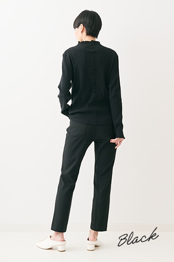 ナイロンストレッチ4ポケットパンツ Black