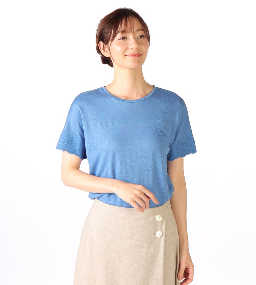 SCAPA リネンジャージカットソー