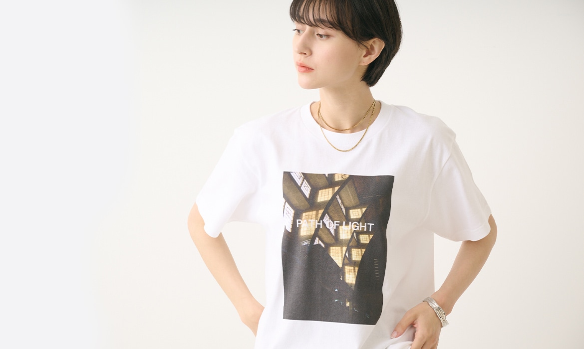 LOOK@E-SHOPオリジナル Project-WWW Photo Tee PATH OF LIGHT