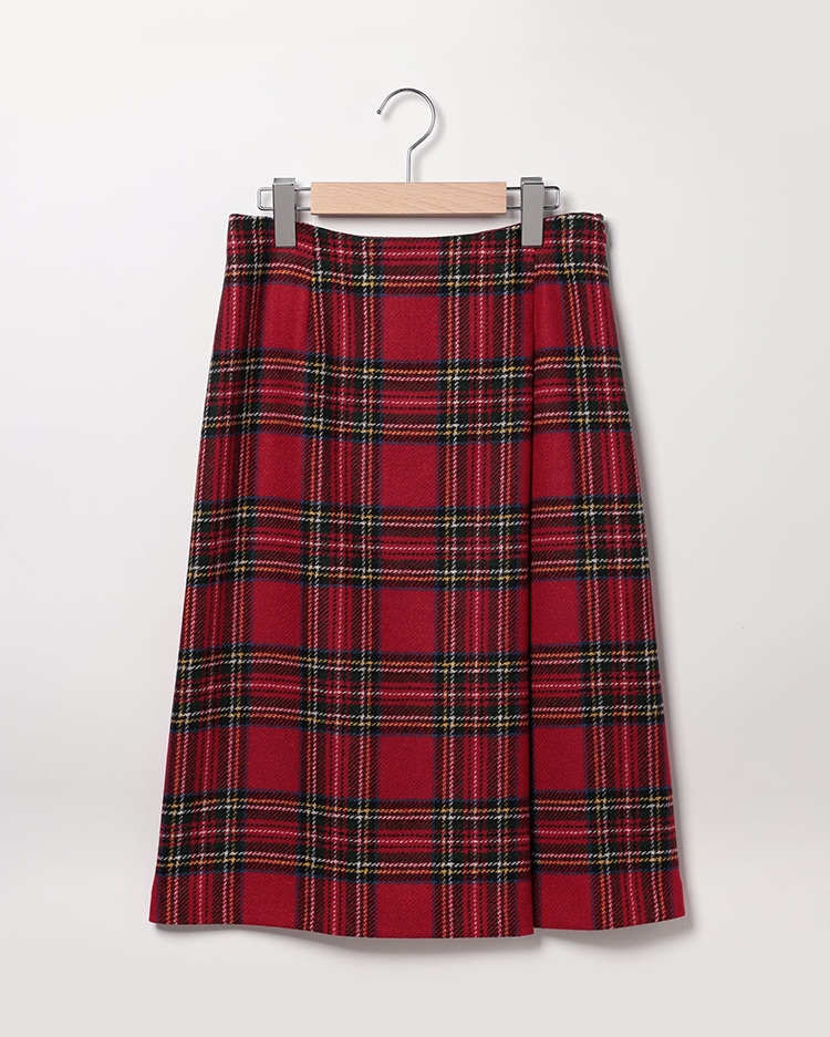 SCAPA ムーンチェックツィードスカート