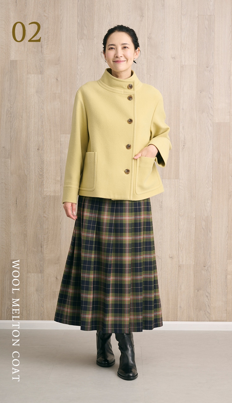 WOOL MELTON COAT