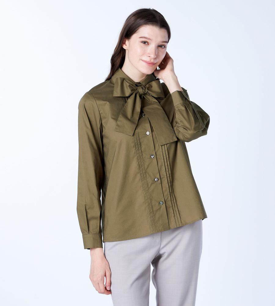 コットンポプリンブラウス