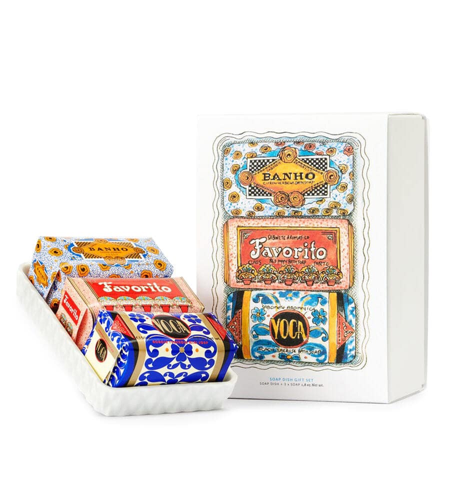 GIFT SET SOAP DISH & DECO MINI SOAPS