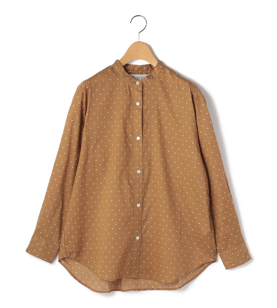 【MidiUmi】ドットバンドカラーシャツ