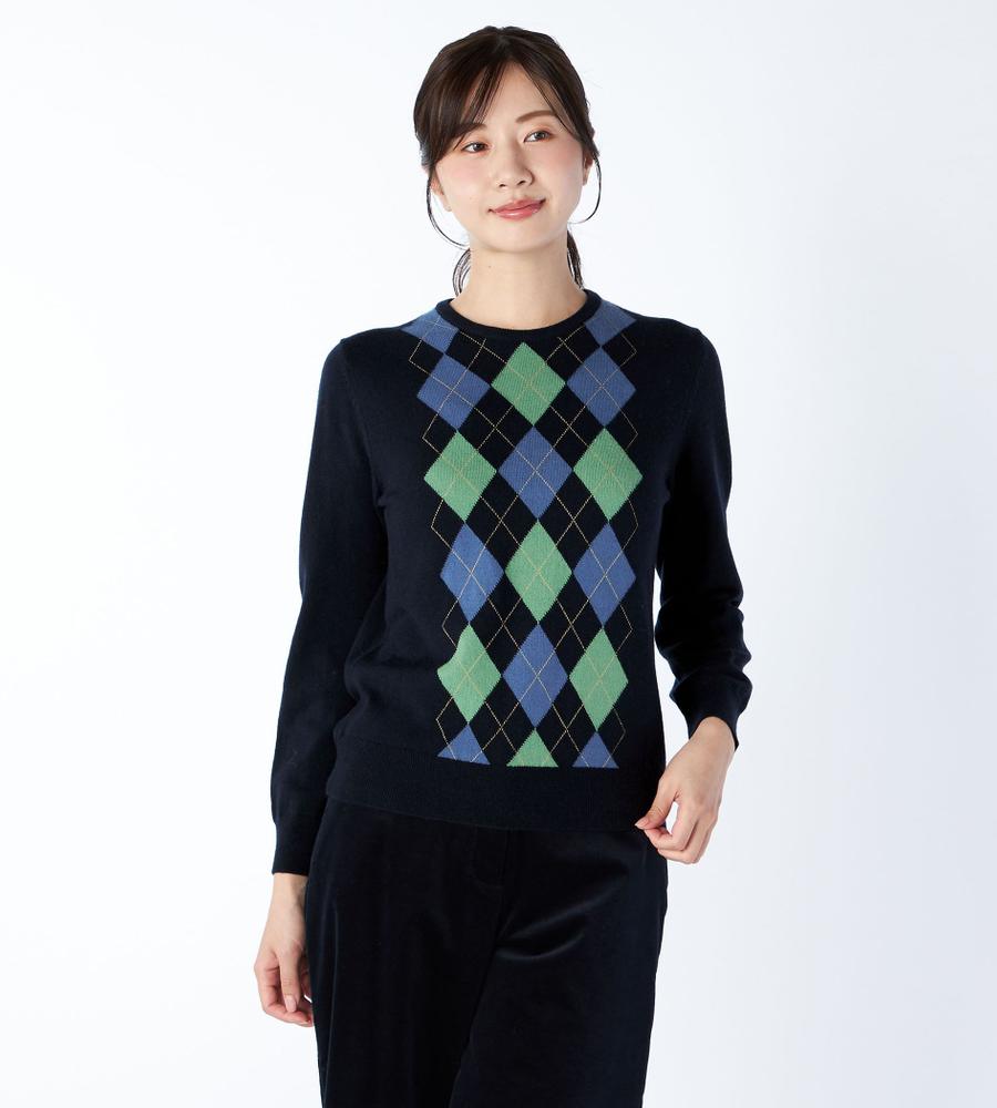 アーガイルニット