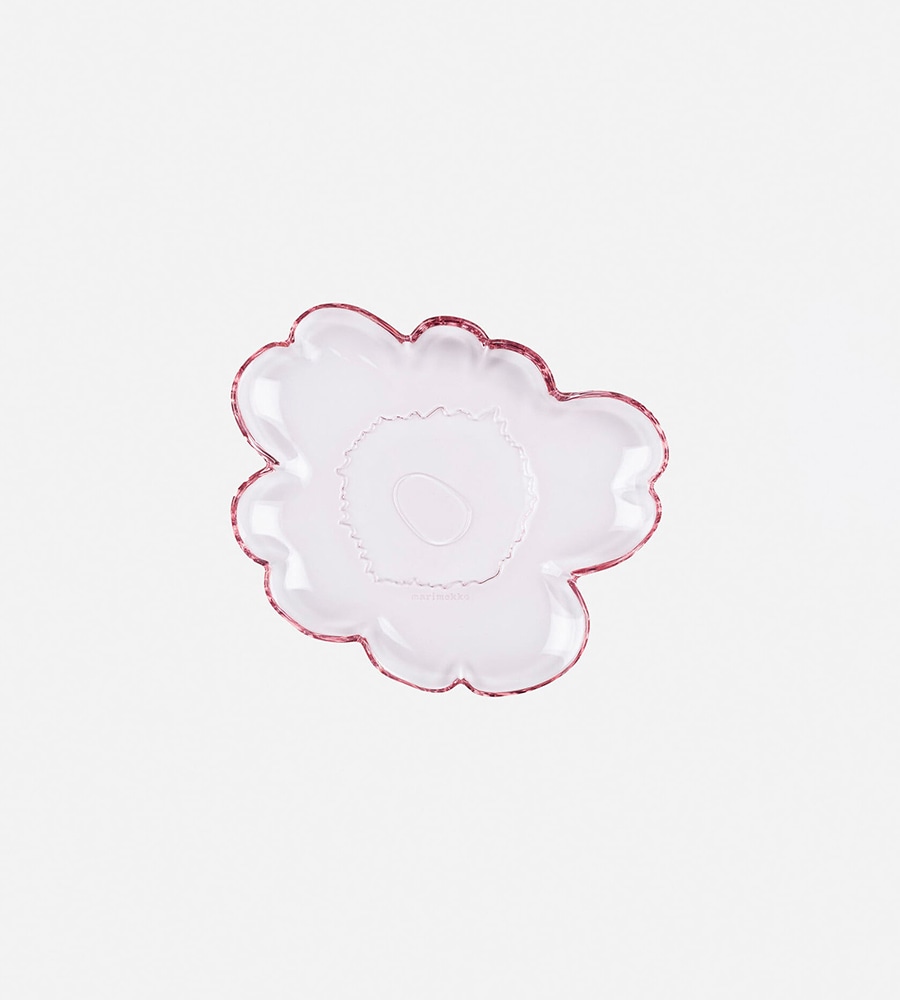 Marimekko Unikko ガラスプレート 20cm