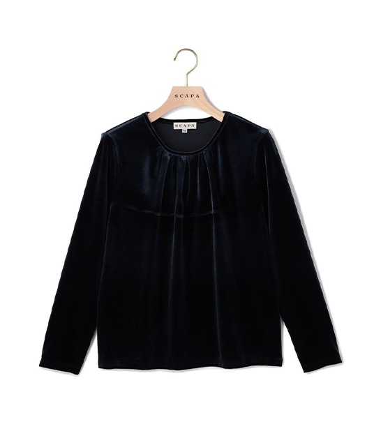 ストレッチベロアカットソー | SCAPA
