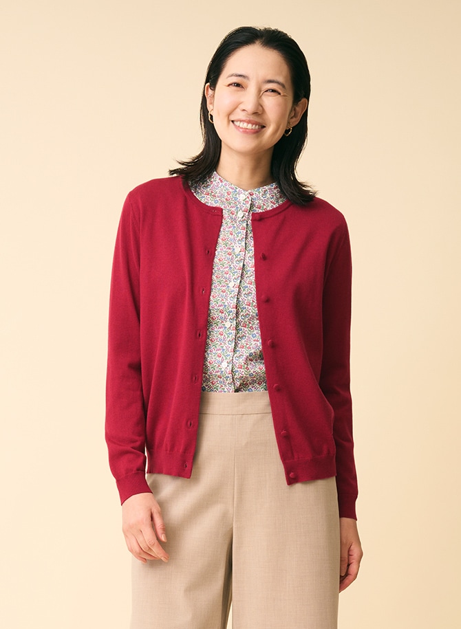 Liberty Print Mamieスタンドカラーブラウス