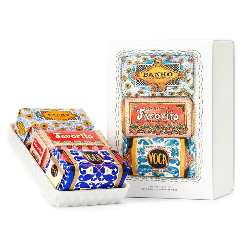 ミニソープとソープディッシュのギフトボックス