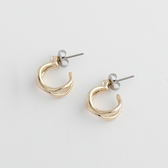 パールフープピアス