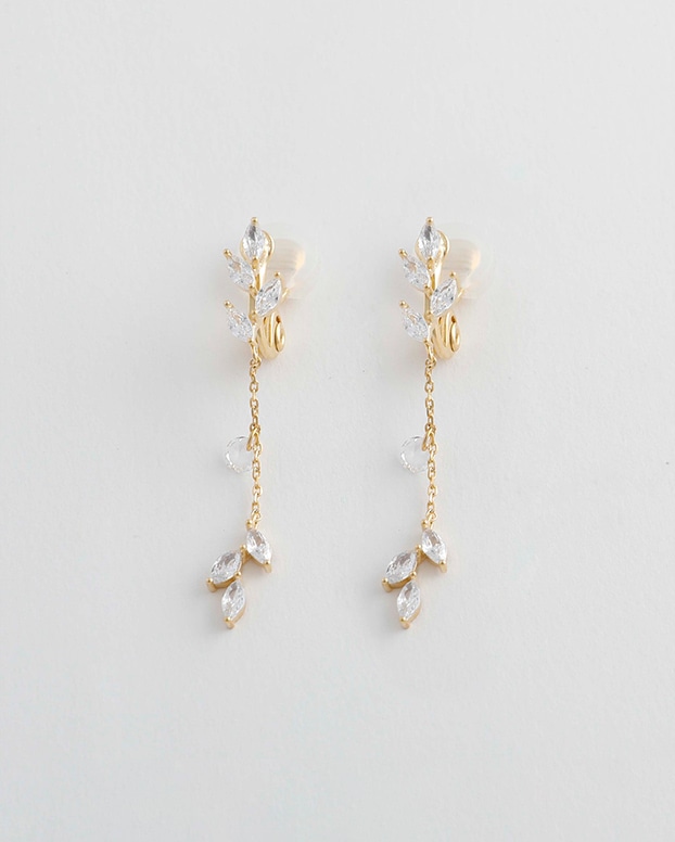 JewCas リーフストーンエアフィットイヤリング 商品画像