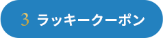 3.商品購入でラッキークーポンが当たる！