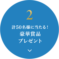 2.計50名様に当たる！豪華賞品プレゼント