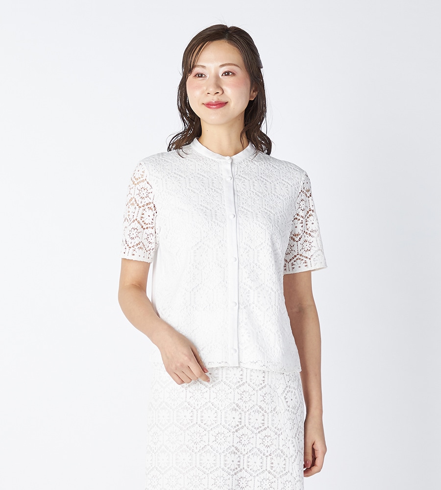 KEITH クロッシェレースカットソー