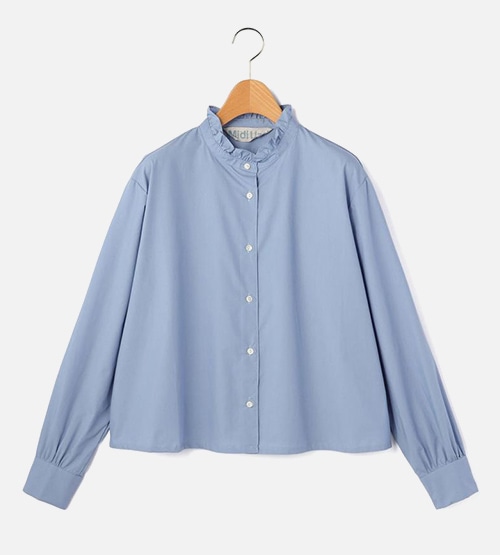 【MidiUmi】フリルカラーシャツ