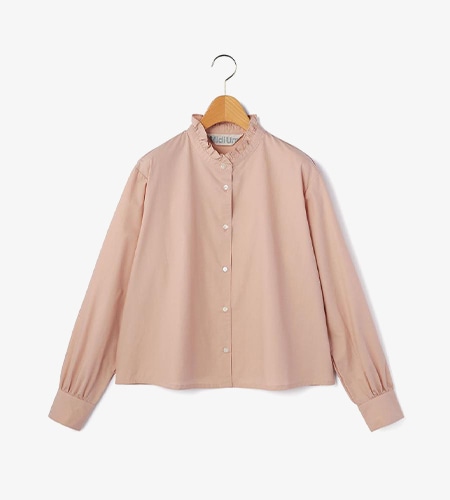 【MidiUmi】フリルカラーシャツ