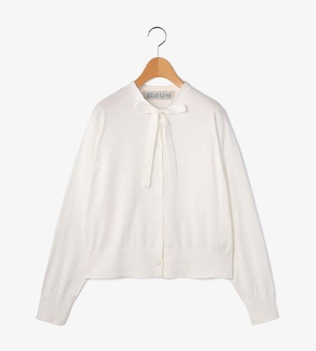 【MidiUmi】ボウタイニットカーディガン