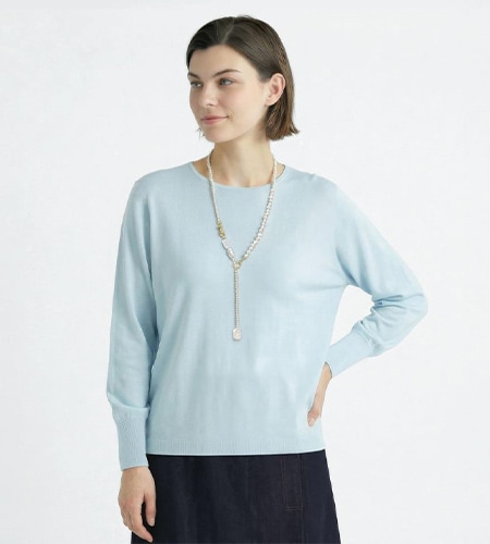 コットンハイゲージニットプルオーバー