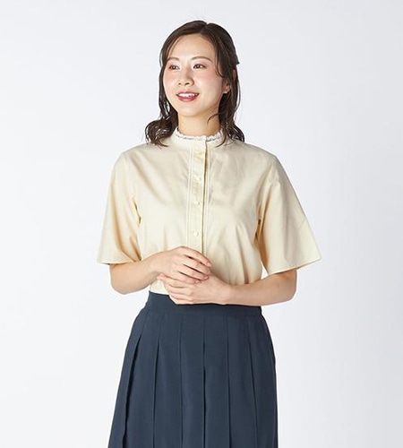ヘアラインストライプシャツブラウス