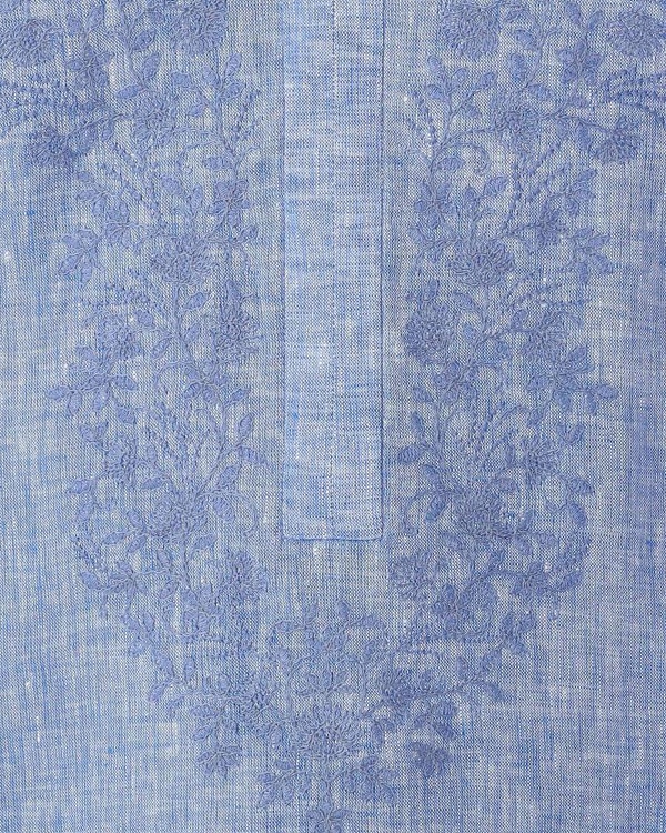 リノエンブロイダリー5分袖ブラウスの商品画像