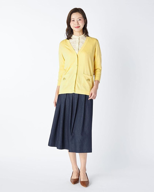 Mimosa Motifニットカーディガンの商品画像